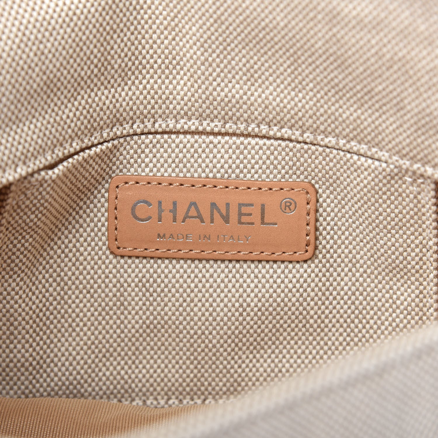 Chanel Canvas Camellia N°5 Flap Beige 8 of 12