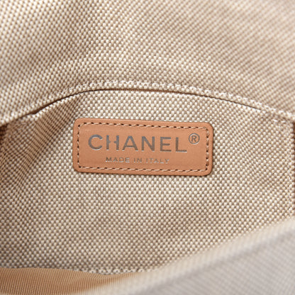 Chanel Canvas Camellia N°5 Flap Beige 8 of 12