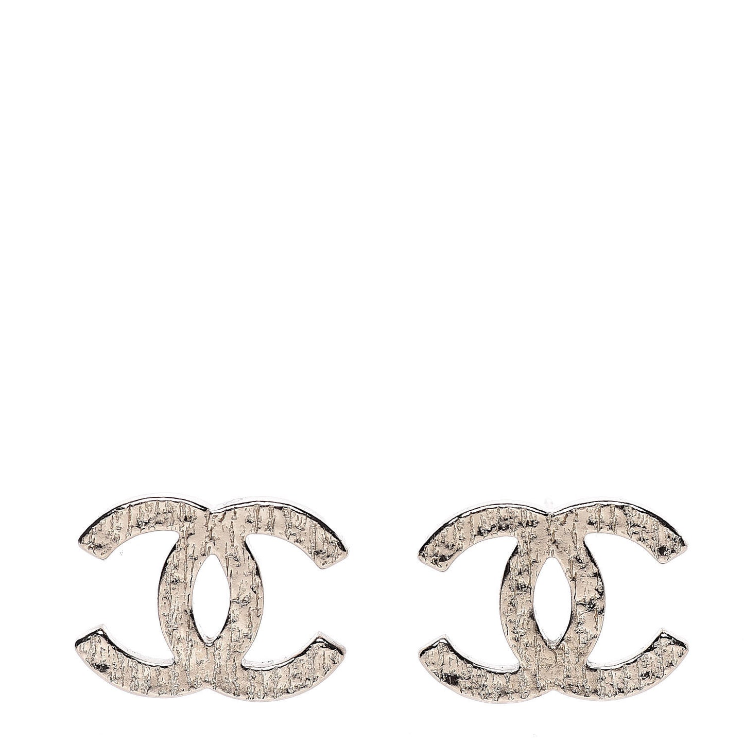 Textured CC Earrings Gold
