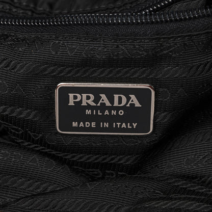 Prada Nylon Vela Medium Cinch Backpack Black 5 of 15