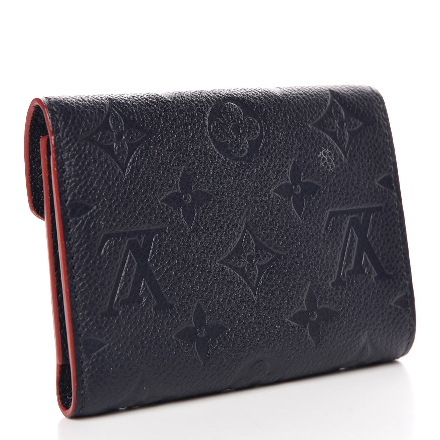 Empreinte Victorine Wallet Marine Rouge