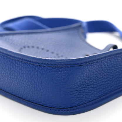 Hermes Taurillon Clemence Evelyne TPM Bleu Royal 10 of 12