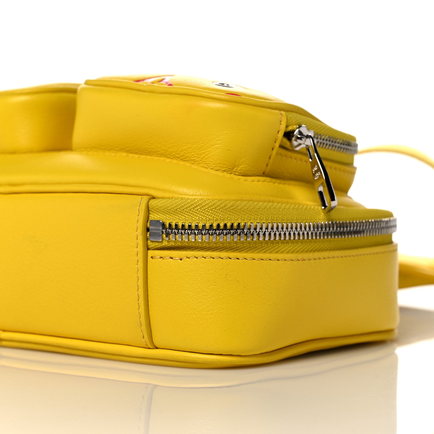 Louis Vuitton Calfskin Embossed Monogram Vuittamins Utility Crossbody Yellow 9 of 10