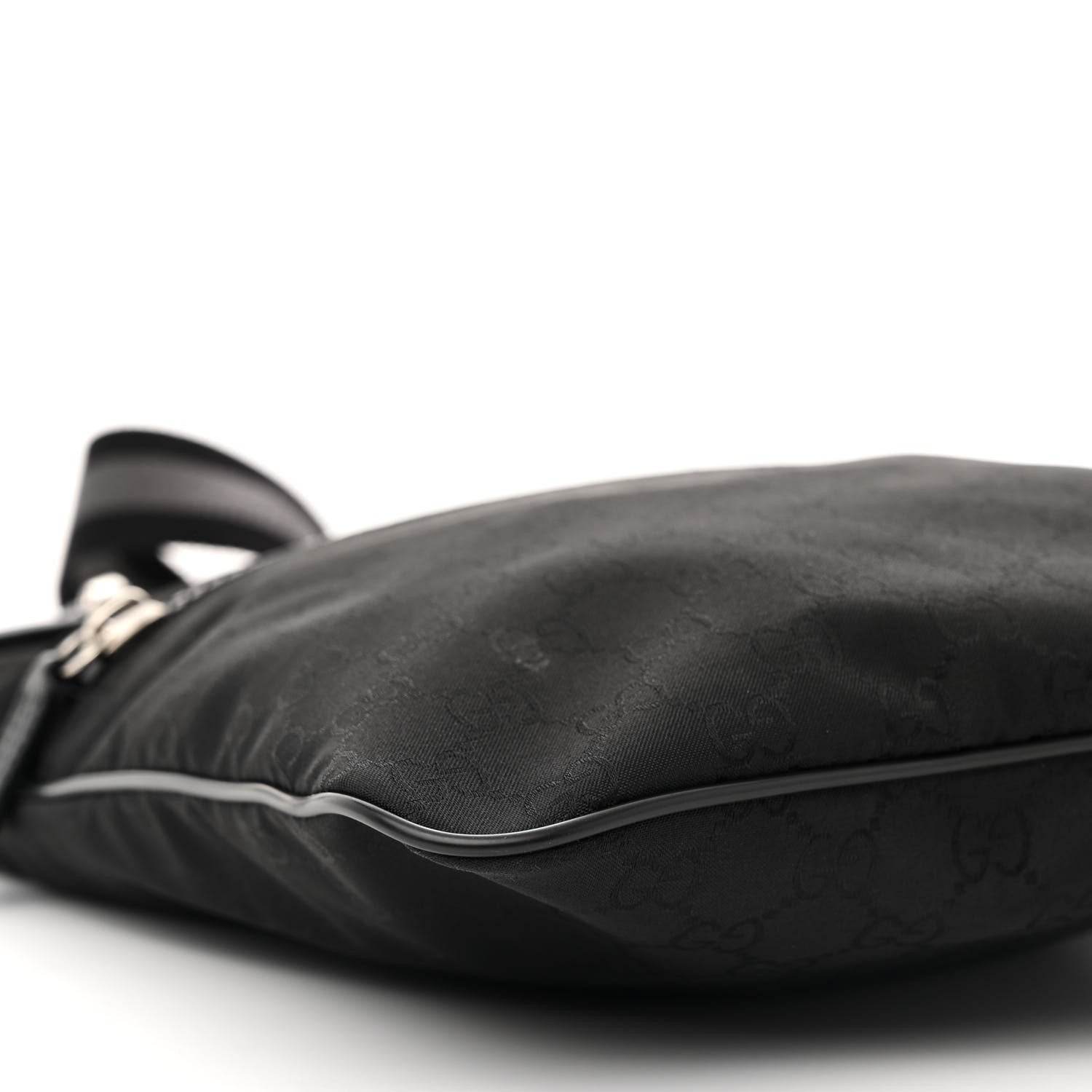 Gucci Nylon Monogram Small Flat Messenger Bag Black 11 of 15