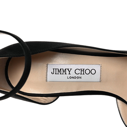 Jimmy Choo Satin Rosa 100 Pumps 39.5 Black 14 of 18