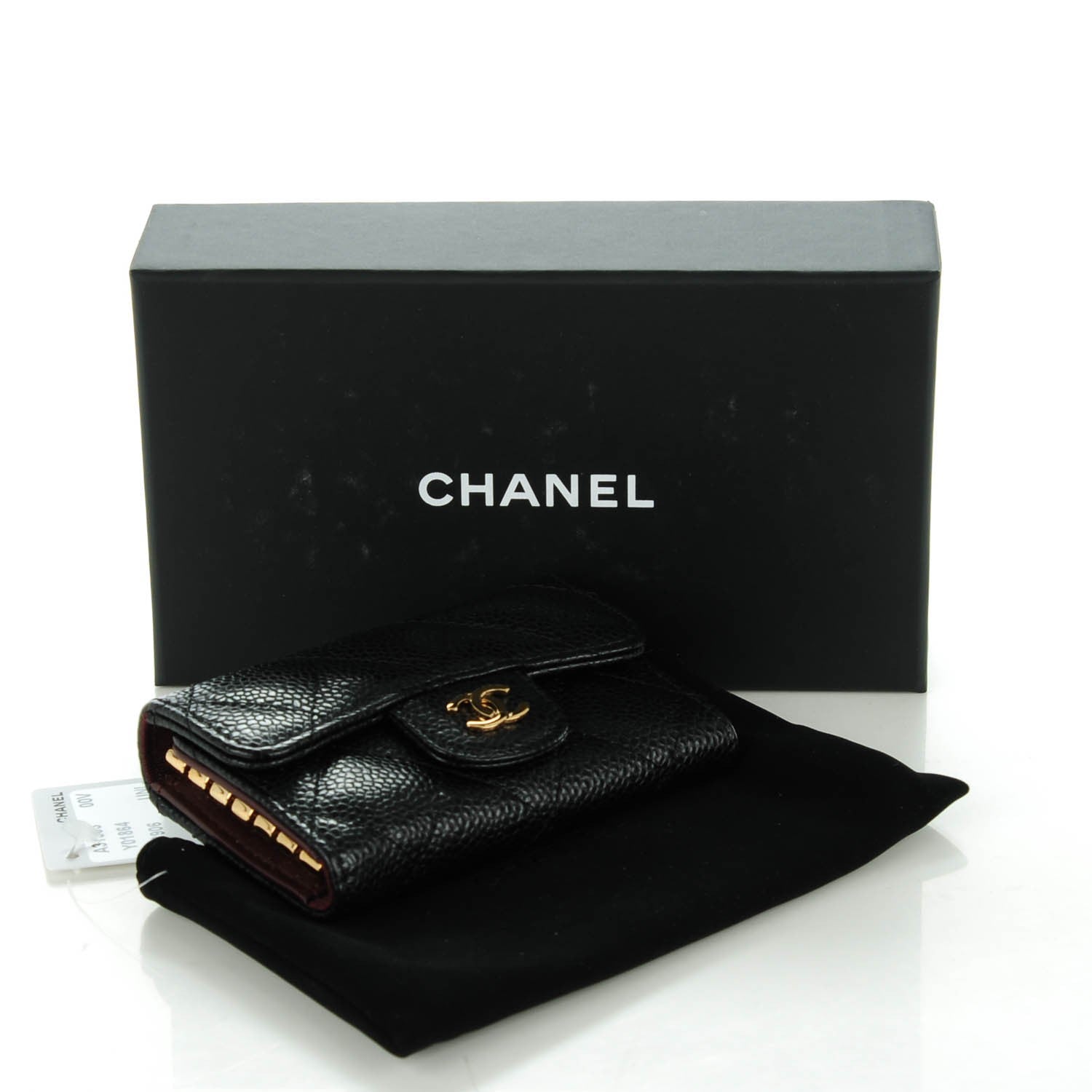 Chanel Caviar Quilted 6 Key Holder Black 4 of 8