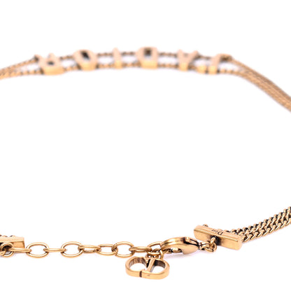 Christian Dior Metal J'Adior Choker Necklace Aged Gold 3 of 4