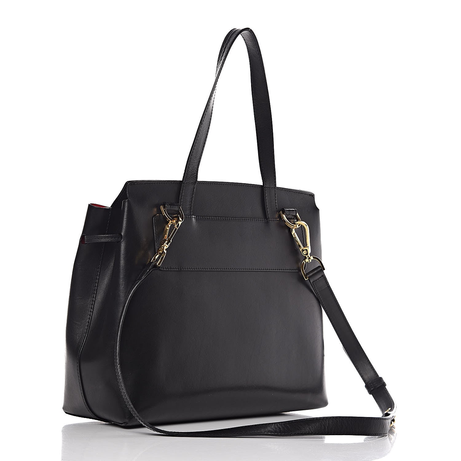 Mansur Gavriel Calfskin Lady Bag Black Flamma 3 of 13