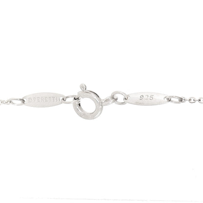 Tiffany Sterling Silver 18mm Elsa Peretti Bean Pendant Necklace 5 of 5