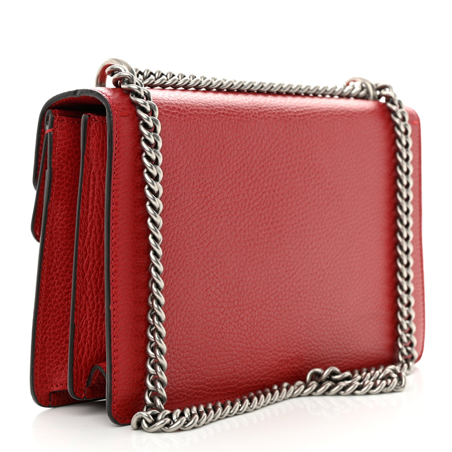 Dollar Calfskin Swarovski Crystal Small Dionysus Shoulder Bag Hibiscus Red