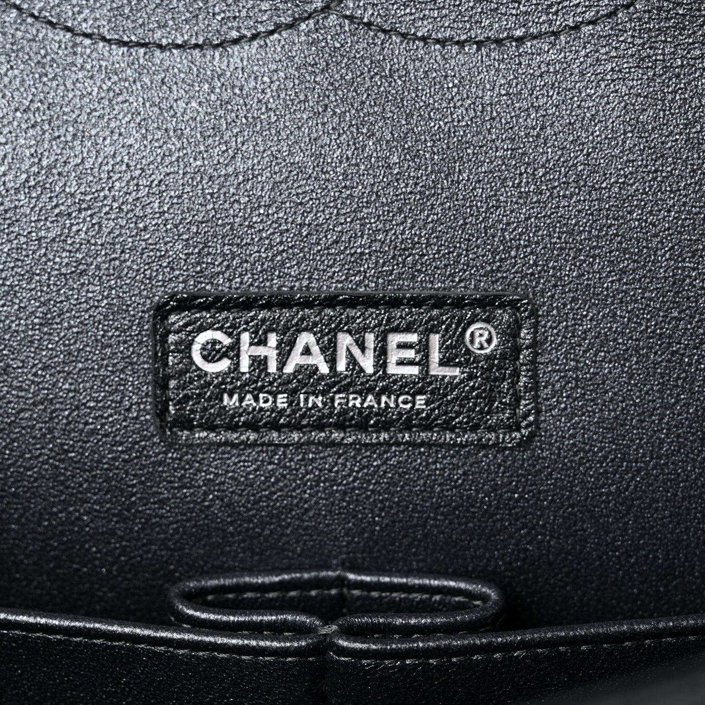 Metallic Caviar Quilted Maxi Double Flap Charcoal