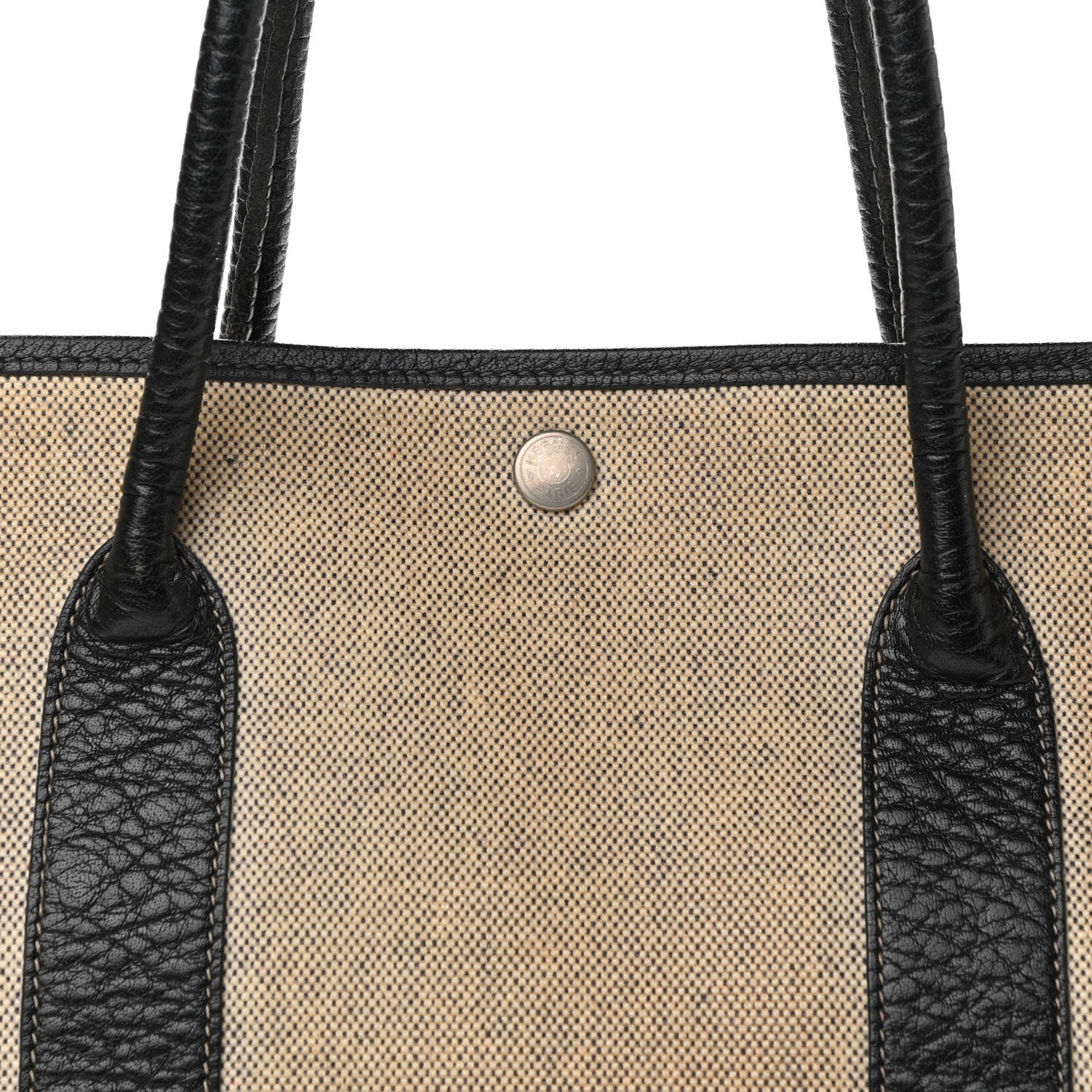 Hermes Toile Buffle Skipper Garden Party 36 MM Tote Black 7 of 15