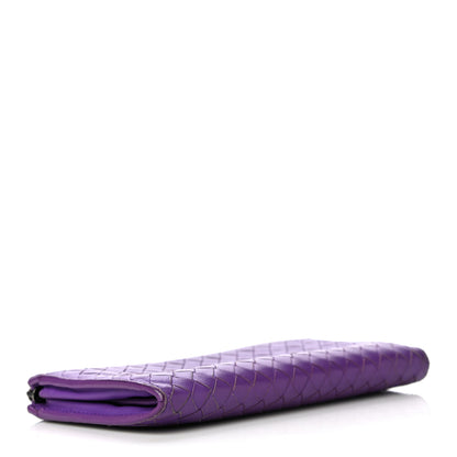 Bottega Veneta Nappa Intrecciato Wristlet Zip Wallet Byzantine 4 of 21