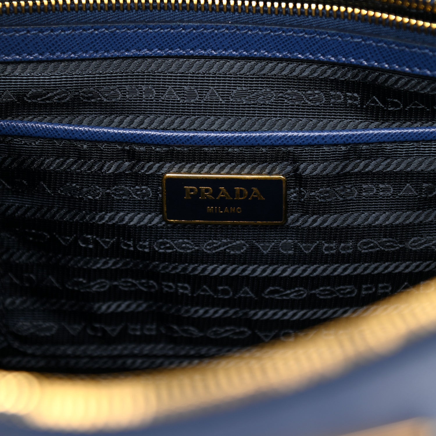 Prada Saffiano Lux Extra Large Galleria Double Zip Tote Bluette 6 of 10