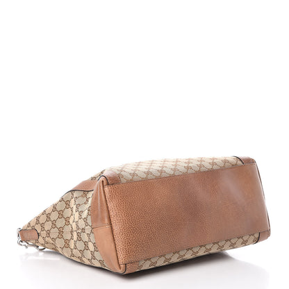 Gucci Monogram Old Libeccio Medium Miss GG Top Handle Bag Beige Ebony Light Brown 4 of 12
