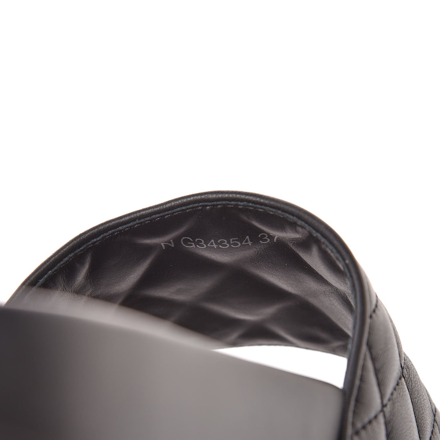 Lambskin Quilted CC Mules Sandals 37 Black