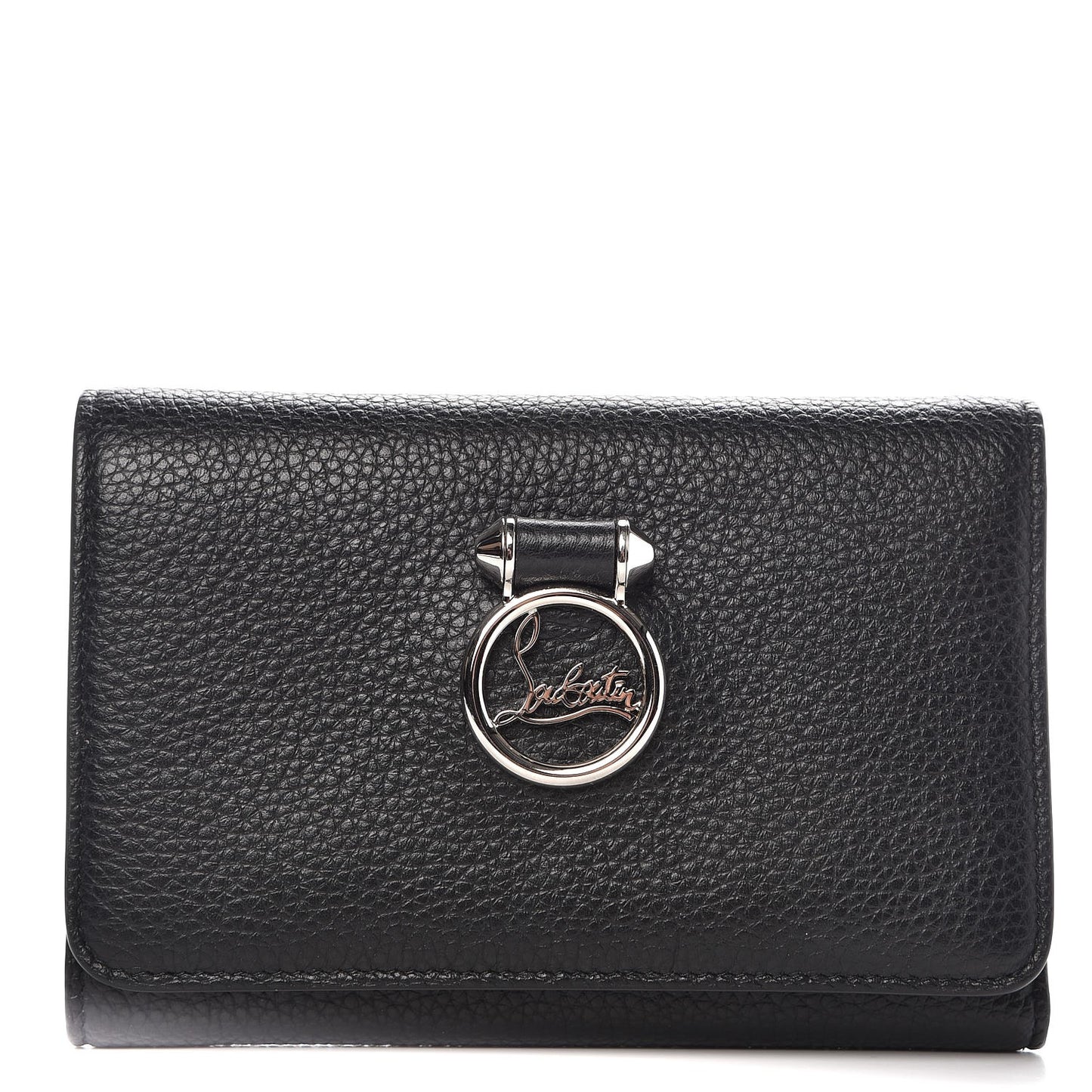 Calfskin Rubylou Trifold Wallet Black