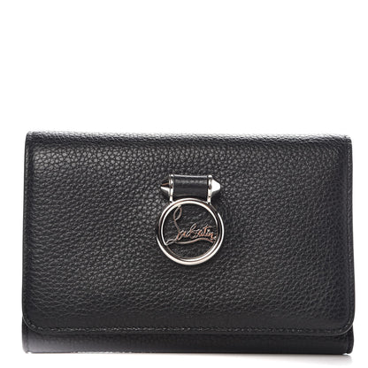 Christian Louboutin Calfskin Rubylou Trifold Wallet Black 1 of 8