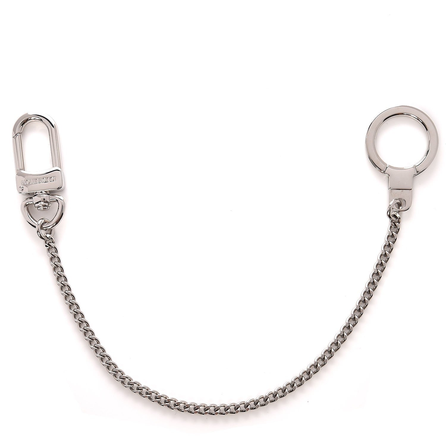 Louis Vuitton Pochette Extender Key Ring Chain Silver 1 of 2