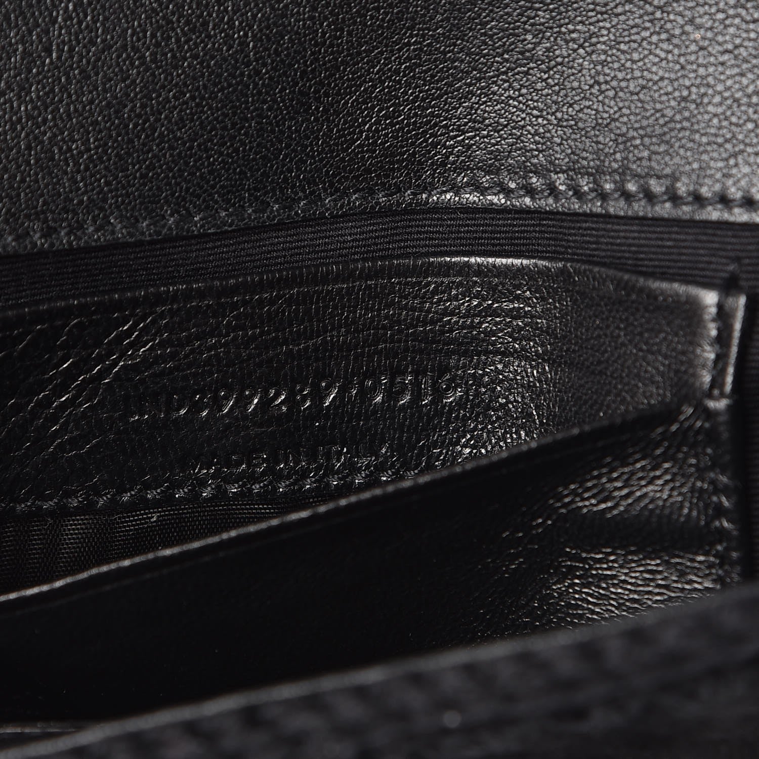 Saint Laurent Suede Calfskin Macrame Baby Chain Bag Black 8 of 9