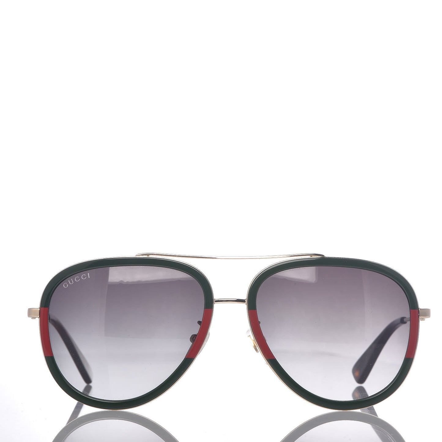 Web Aviator Sunglasses GG0062S Green Red