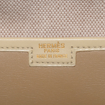 Hermes Box Tri-Color Jige PM Clutch Tabac Camel Ardoise Parchemin 6 of 7