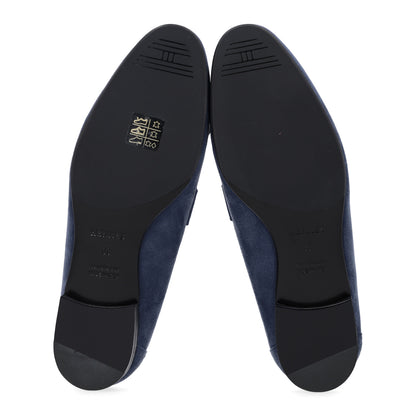 Hermes Suede Goatskin Womens Royal Loafers 39 Bleu Celeste 7 of 11