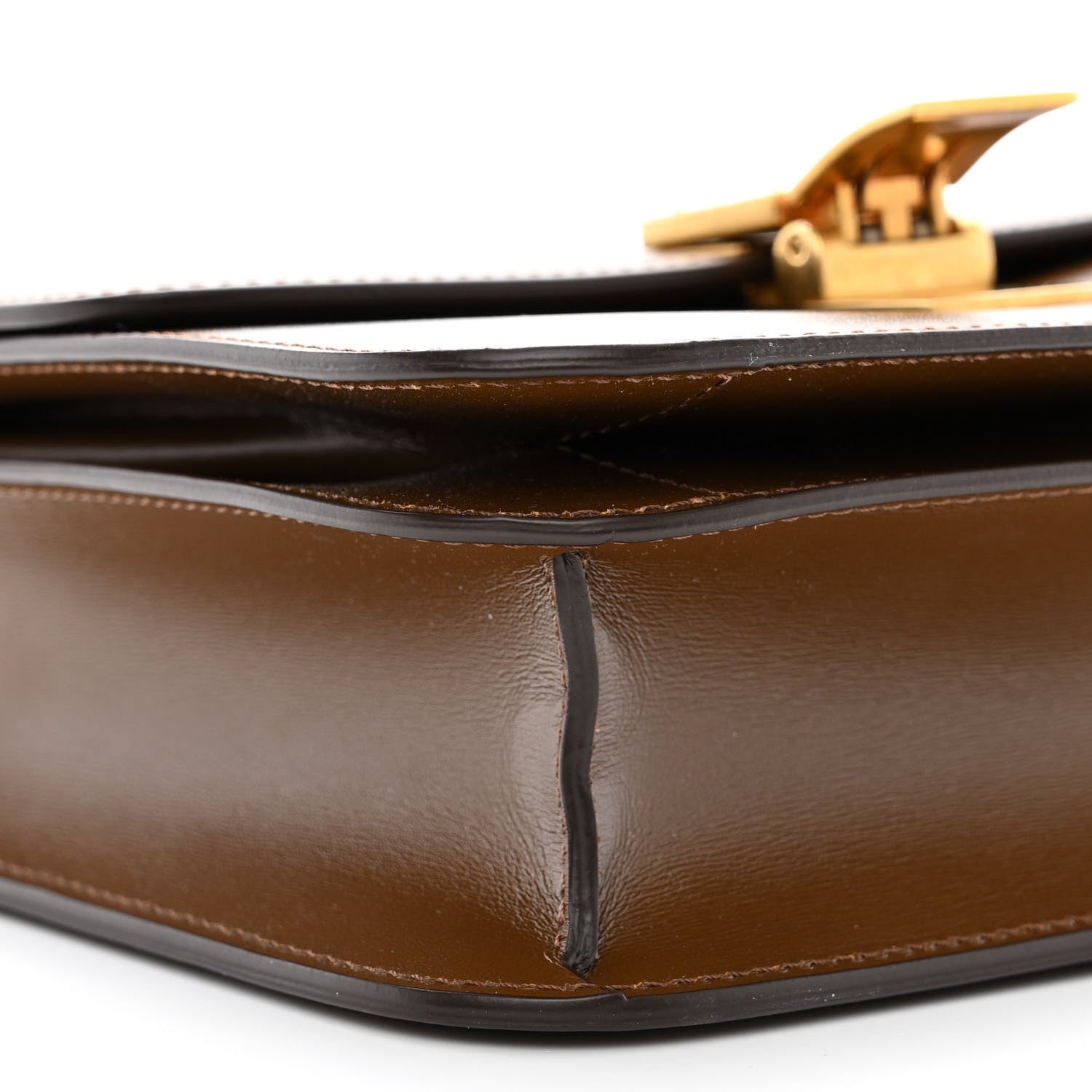 Celine Box Calfskin Teen Classic Box Flap Bag Camel 10 of 11