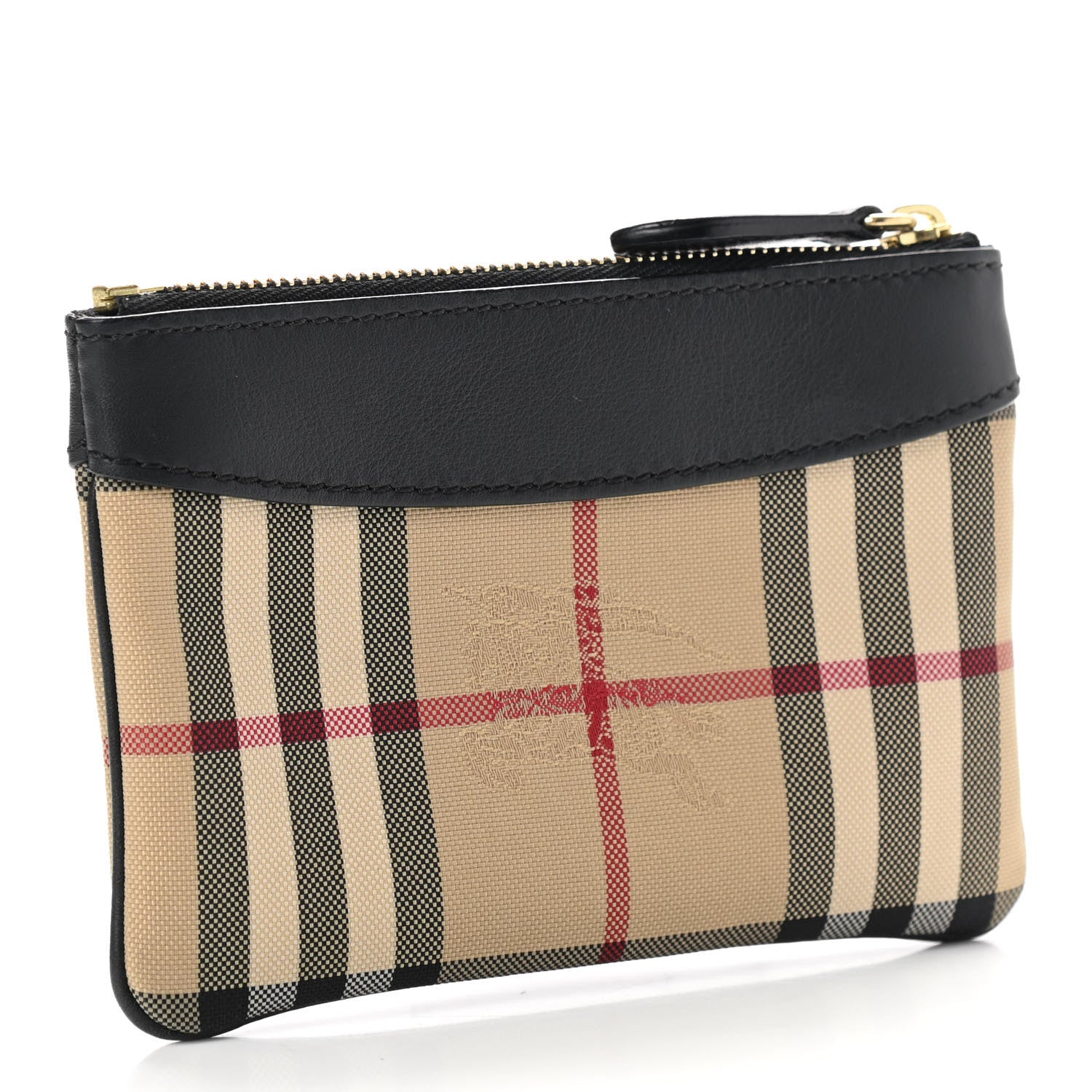 Burberry Haymarket Check Zip Pouch Black 3 of 8