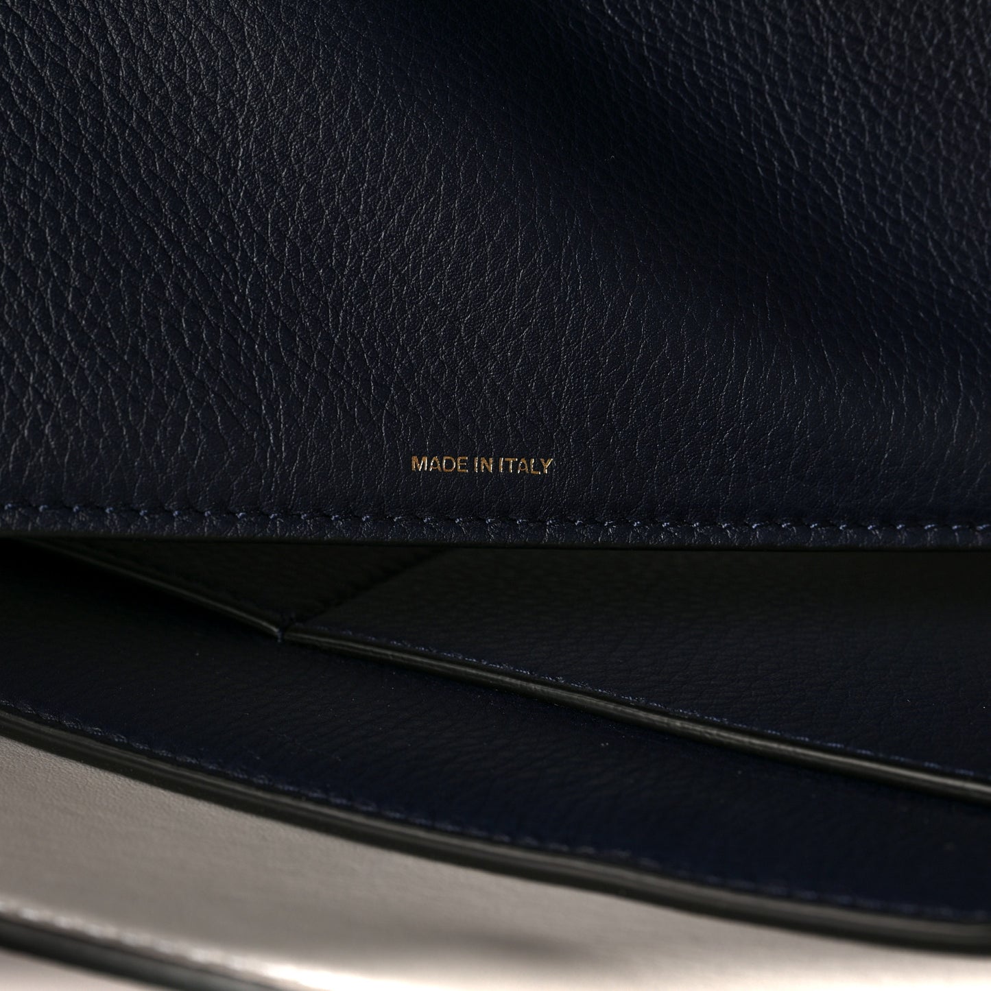 Soft Grain Calfskin Medium Belt Bag Navy Blue