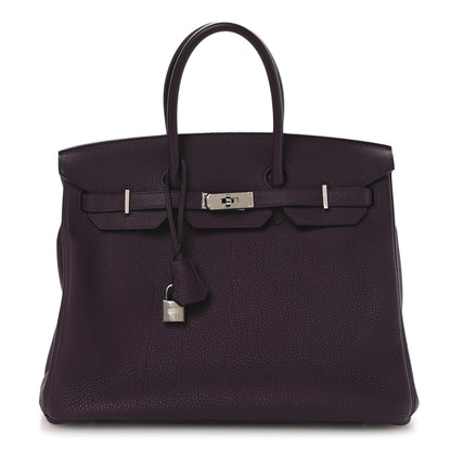 Hermes Togo Birkin 35 Cassis 1 of 11