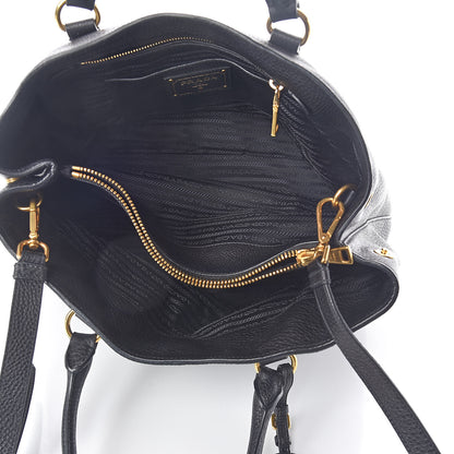 Prada Vitello Daino Tote Black 5 of 9