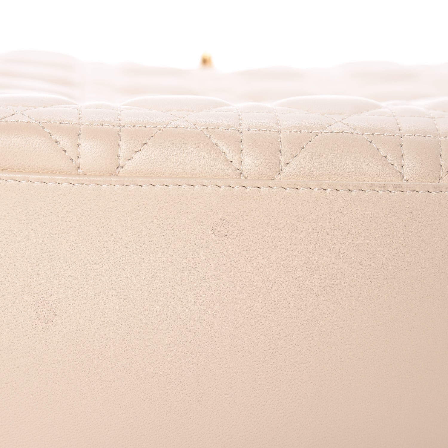 Christian Dior Lambskin Cannage Large Lady Dior Light Beige 17 of 20