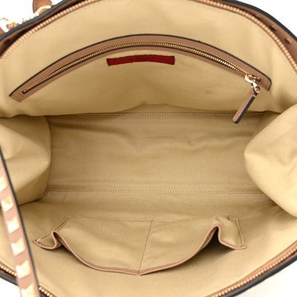 Valentino Garavani Vitello Rockstud Dome Shopper Alpaca 11 of 12