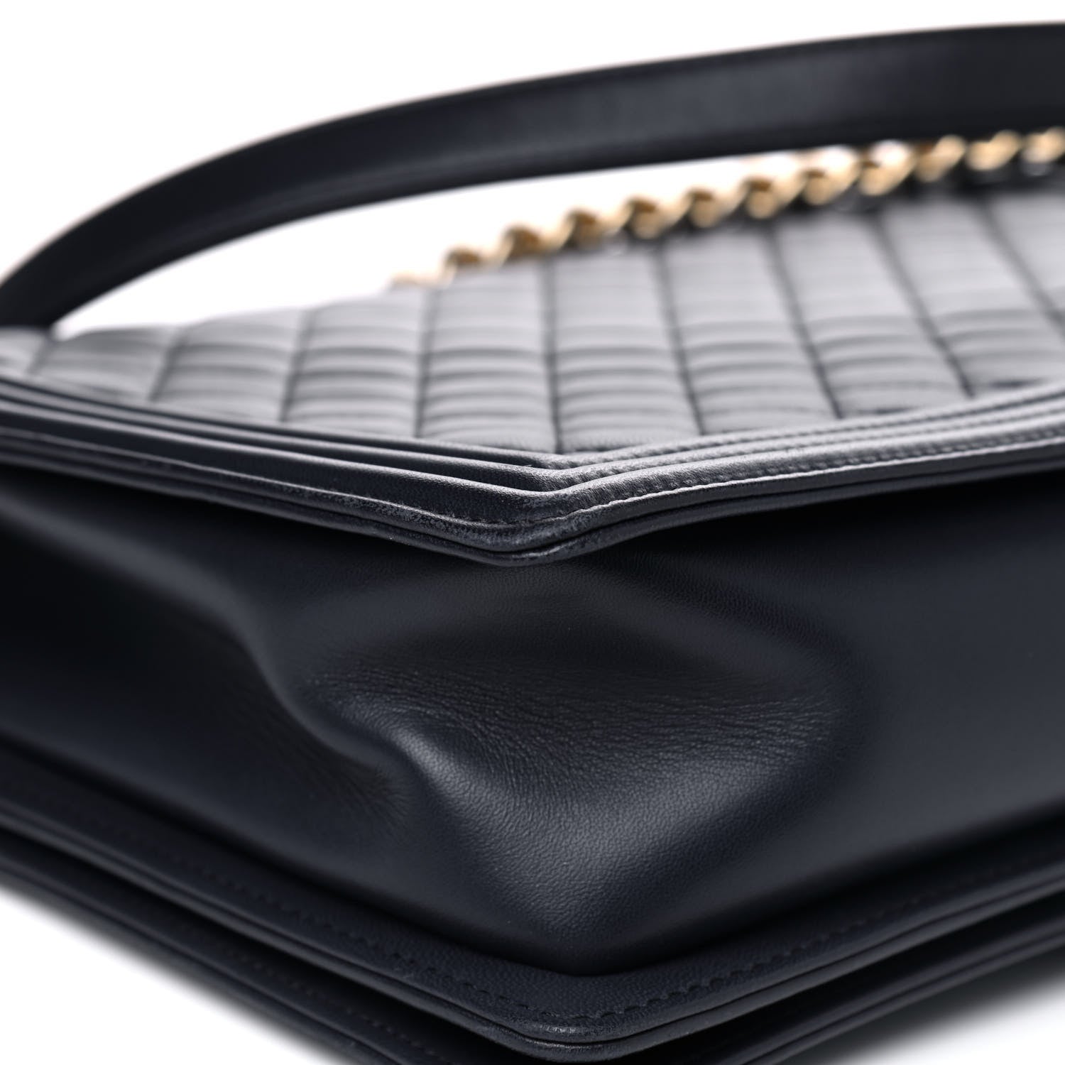 Chanel Lambskin Quilted Large Boy Flap Navy 7 of 10