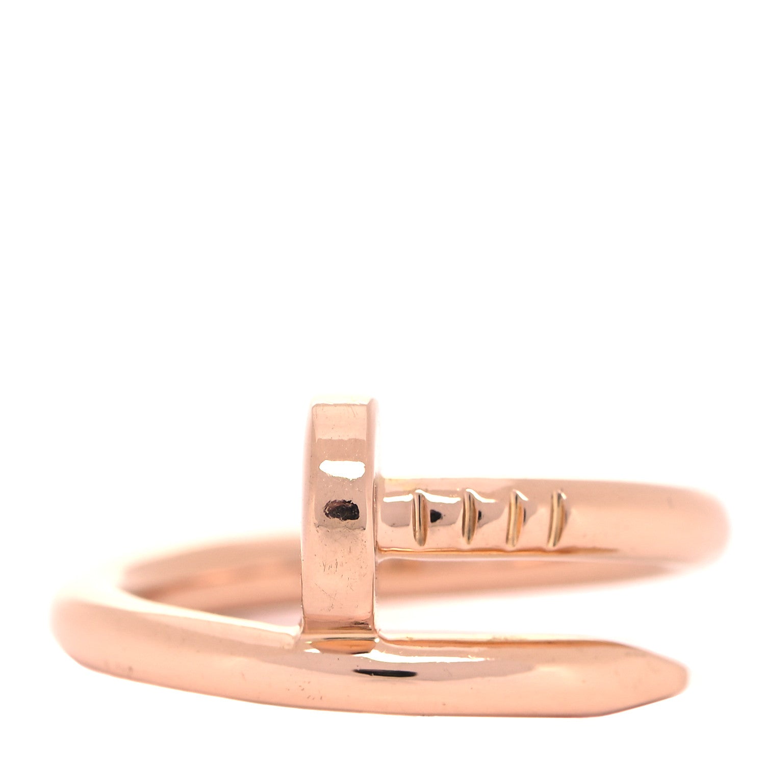 Cartier 18K Pink Gold Juste Un Clou Ring 51 5.75 1 of 5