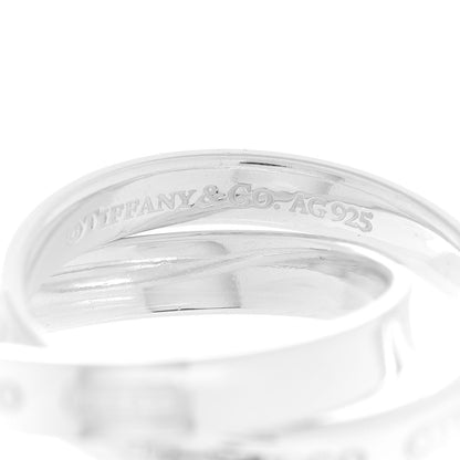 Tiffany Sterling Silver 1837 Interlocking Ring 53 6.5 4 of 4