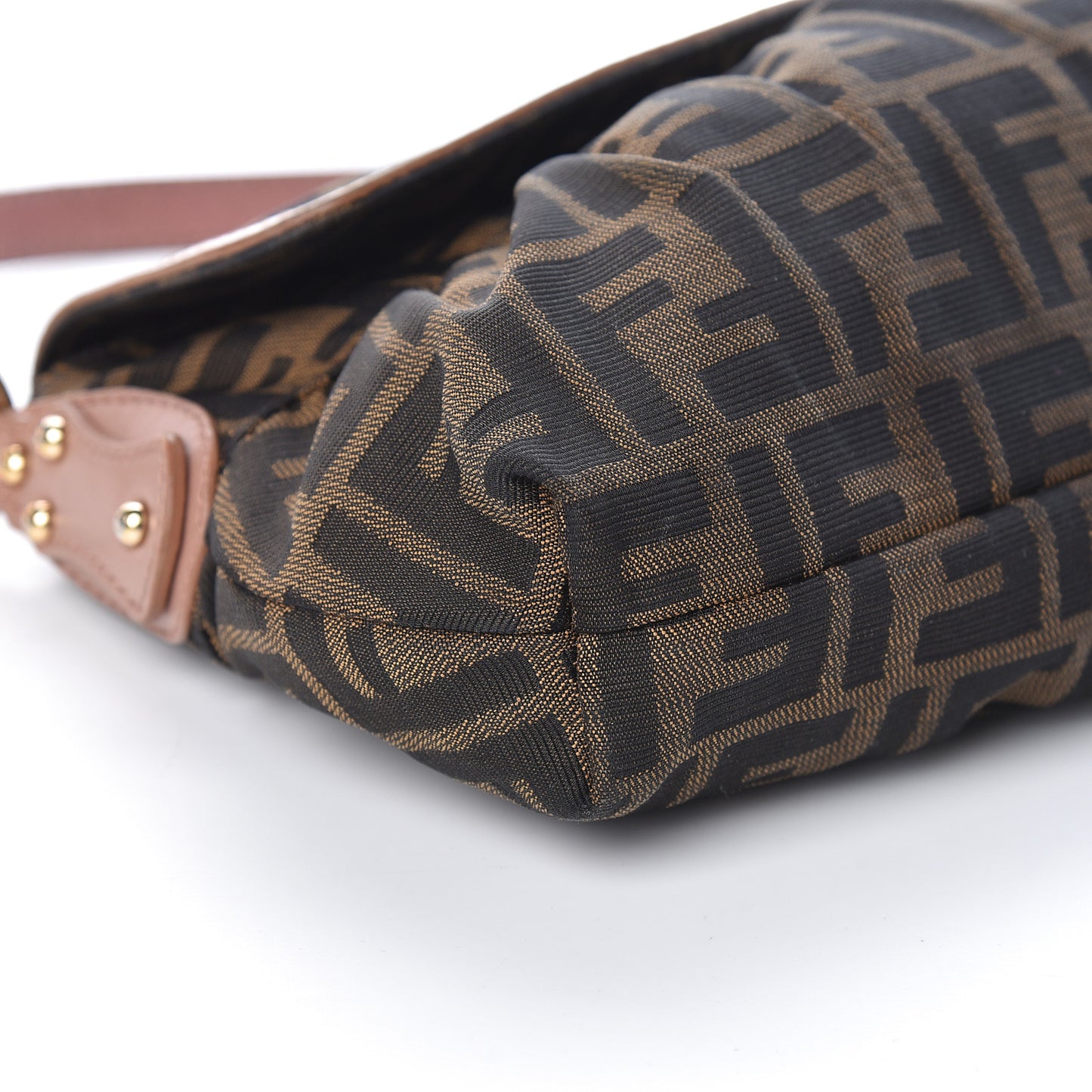 Zucca Cuoio Lucido Small Chef Shoulder Bag Tobacco Bois de Rose