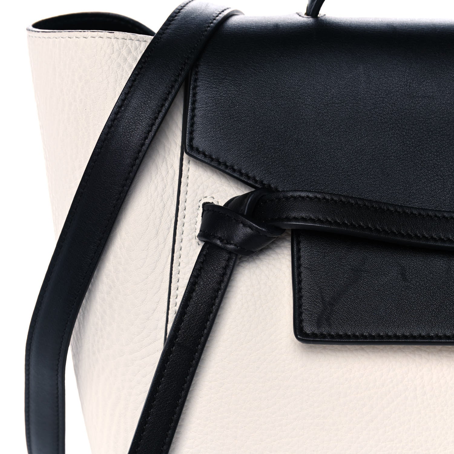 Celine Elephant Calfskin Mini Belt Bag White 8 of 15