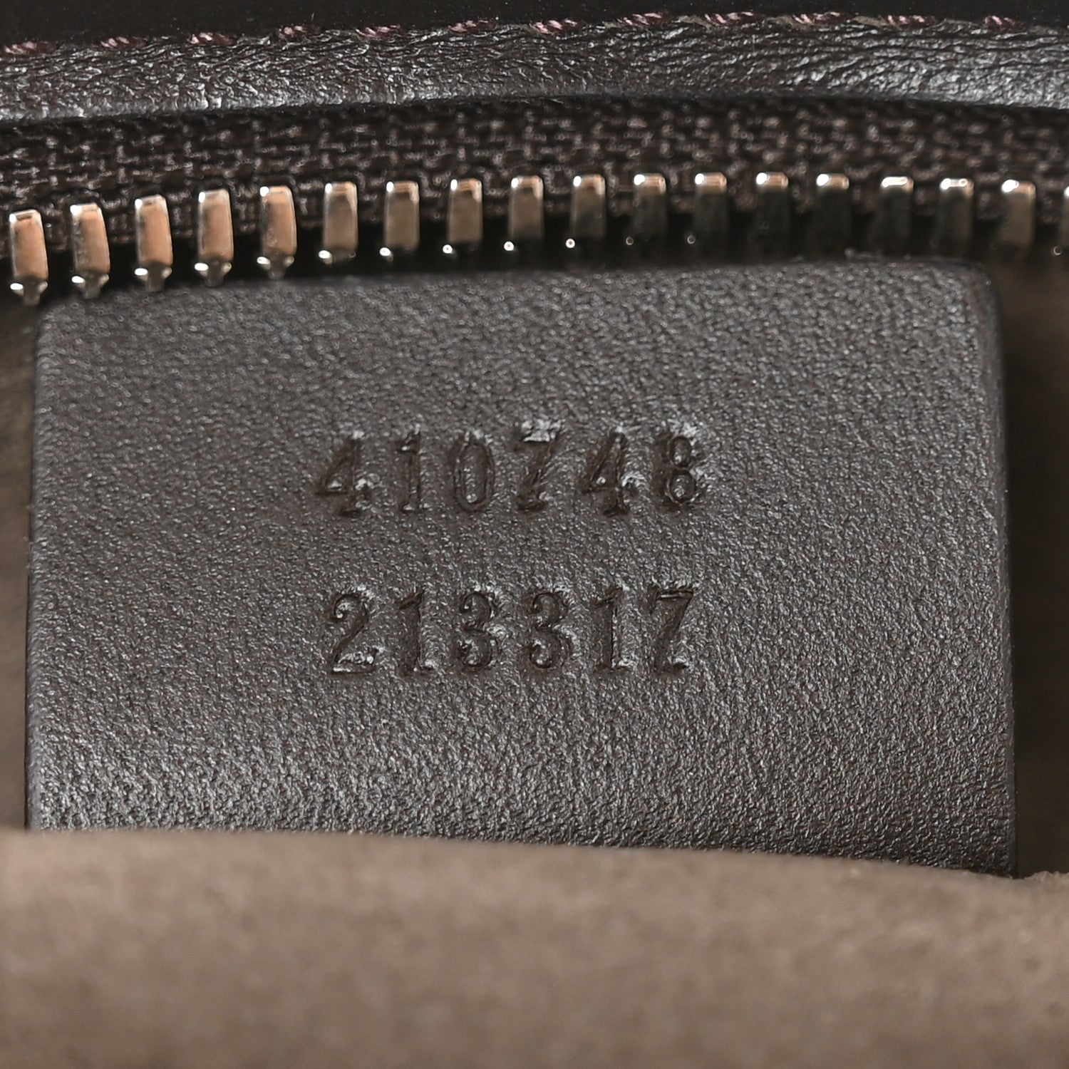 Gucci GG Supreme Monogram Medium Zippered Tote Dark Brown 6 of 9