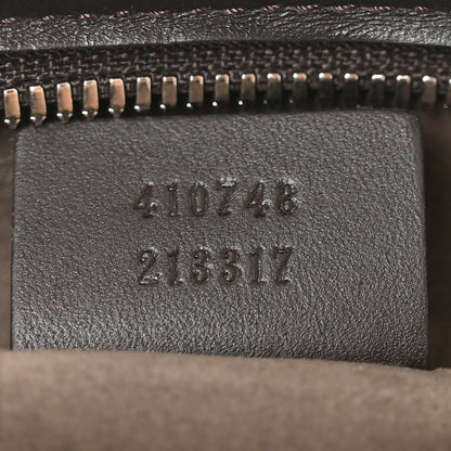 Gucci GG Supreme Monogram Medium Zippered Tote Dark Brown 6 of 9