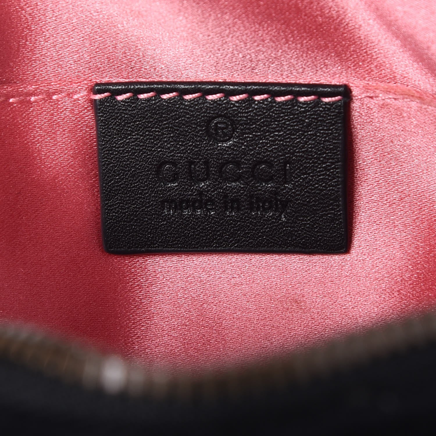 Gucci Velvet Matelasse GG Marmont Belt Bag 75 30 Black 5 of 7
