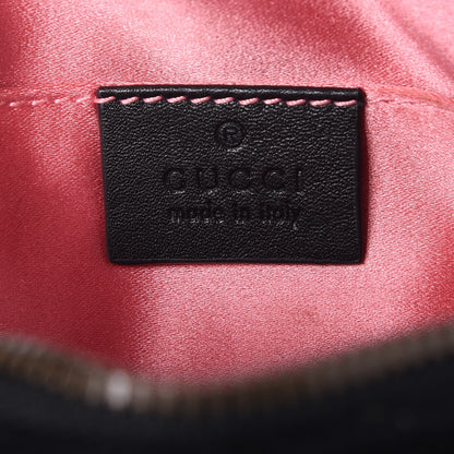 Gucci Velvet Matelasse GG Marmont Belt Bag 75 30 Black 5 of 7