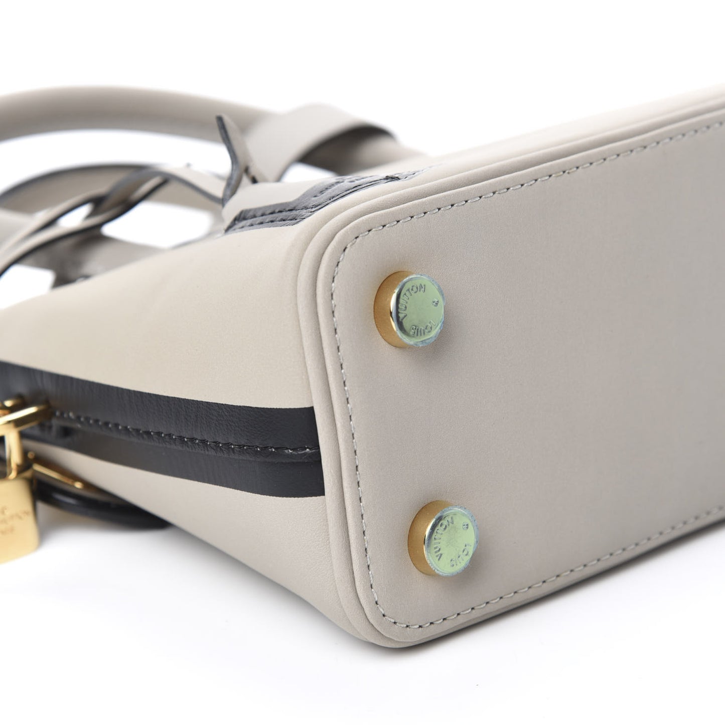 Cuir Obsession Lockit BB Gris