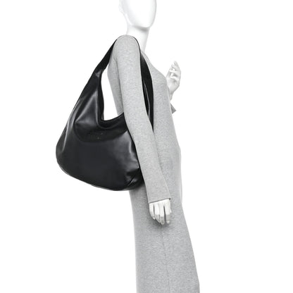 Miu Miu Soft Calf Softy Hobo Bag Black 2 of 10