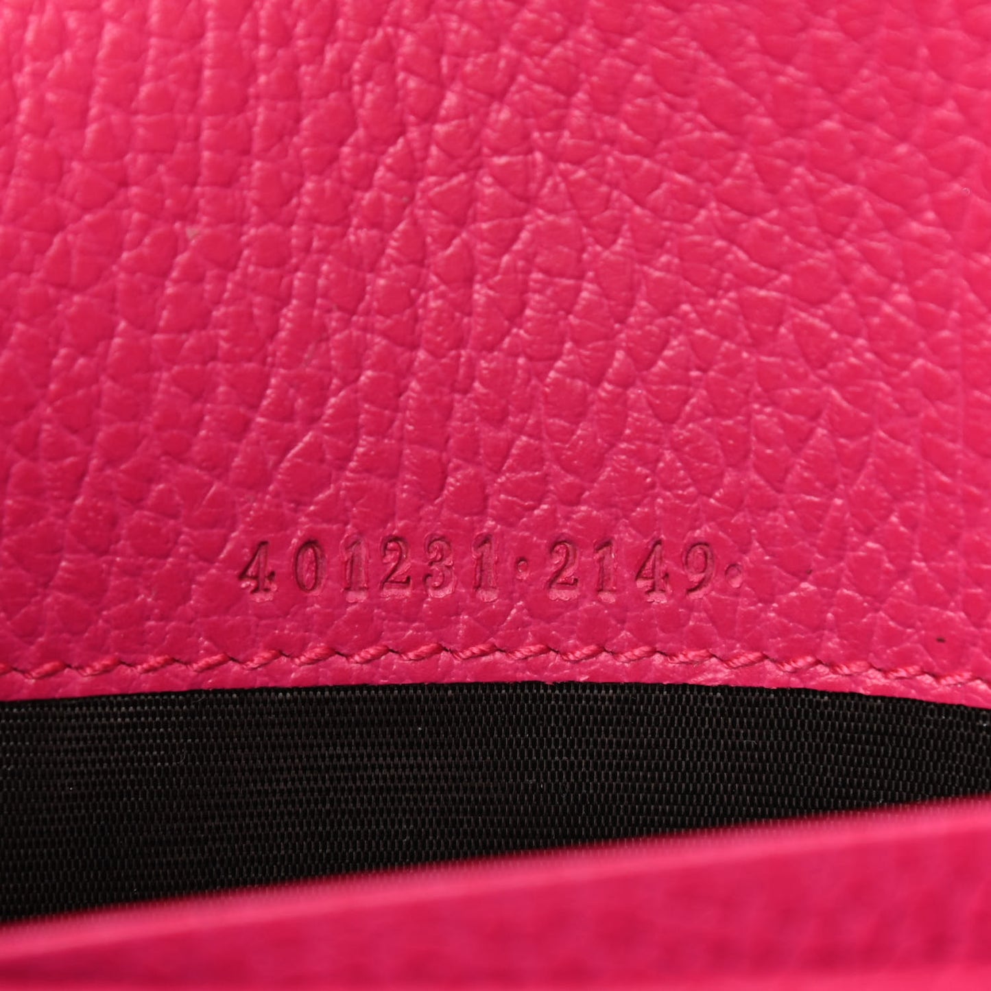Dollar Calfskin Crystal Mini Dionysus Chain Wallet Box Pink