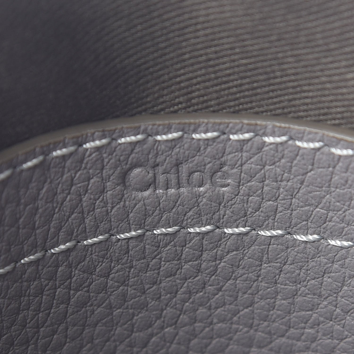 Chloe Calfskin Mini Marcie Satchel Cashmere Grey 7 of 9