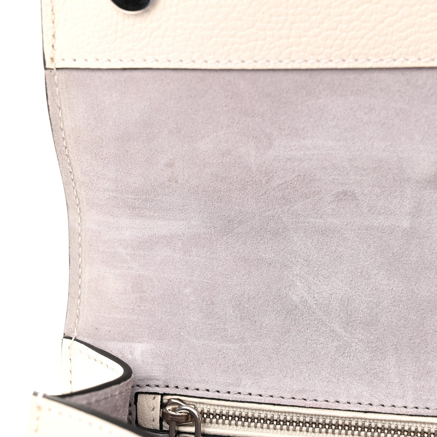 Miu Miu Goatskin Madras Soft Calf Crystal Embellished Shoulder Bag Bianco 11 of 11