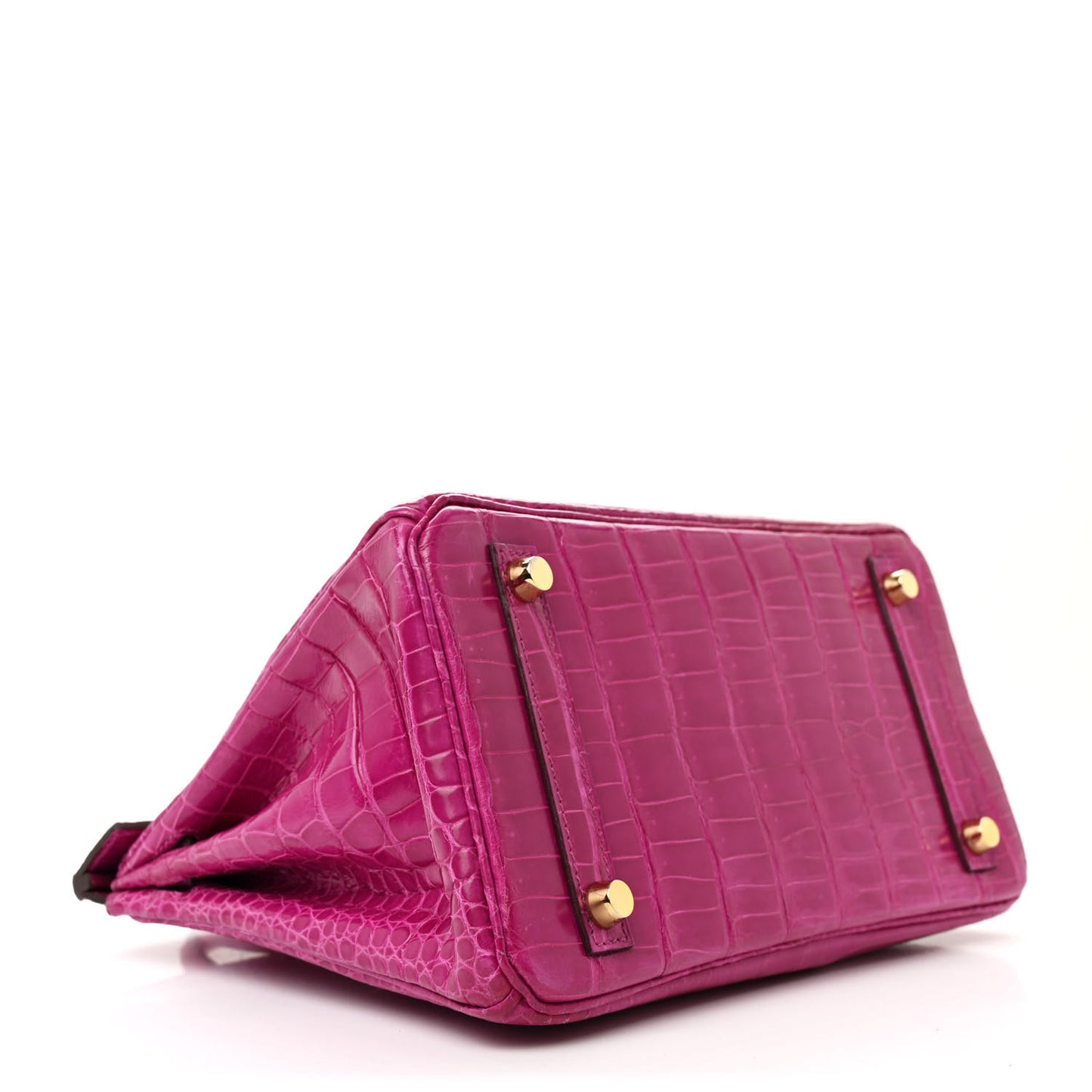 Shiny Porosus Crocodile Birkin 25 Rose Scheherazade