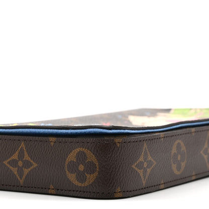 Louis Vuitton Monogram 2021 Christmas Animation China Wall Pochette Felicie Chain Wallet Blue 9 of 10